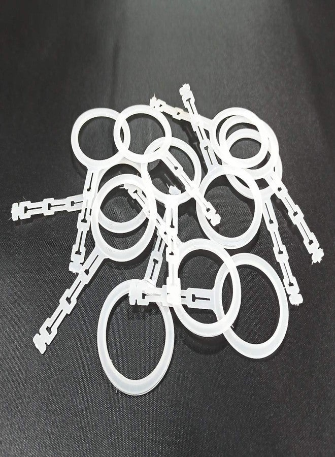 FAPBADRI Curtain Eyelet Back Locks with Interlocking Tails, Standard Size, Flexible, Long Lasting - 50 Pieces - Image 1